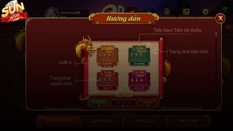 Hướng dẫn luật chơi bài Chắn Sunwin chi tiết