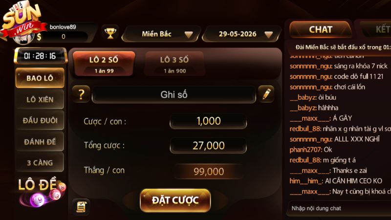 Tổng hợp các thể loại lô đề Sunwin cho người chơi